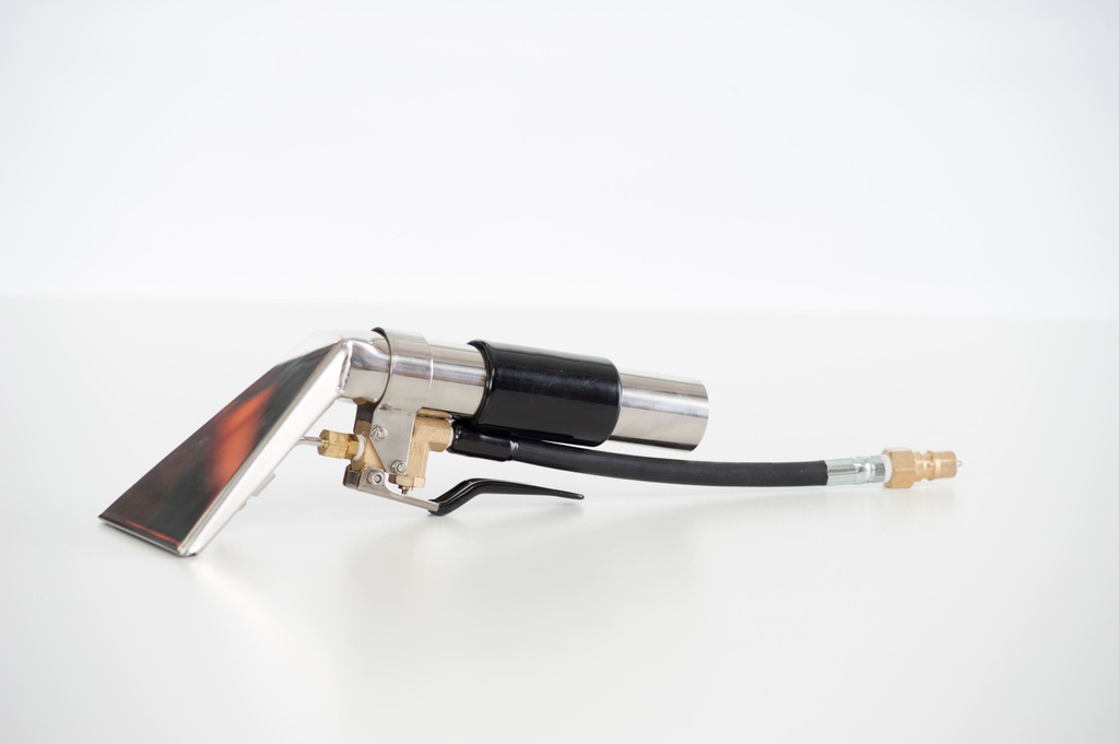 POLIVAC - 4” UPHOLSTERY TOOL, WITH WINDOW AND VACUUM RELEASE. EXTERNAL SPRAY NOZZLE (WITH GUARD).