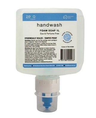 ZEXA FOAMING HAND WASH POD 1L X 6 POD