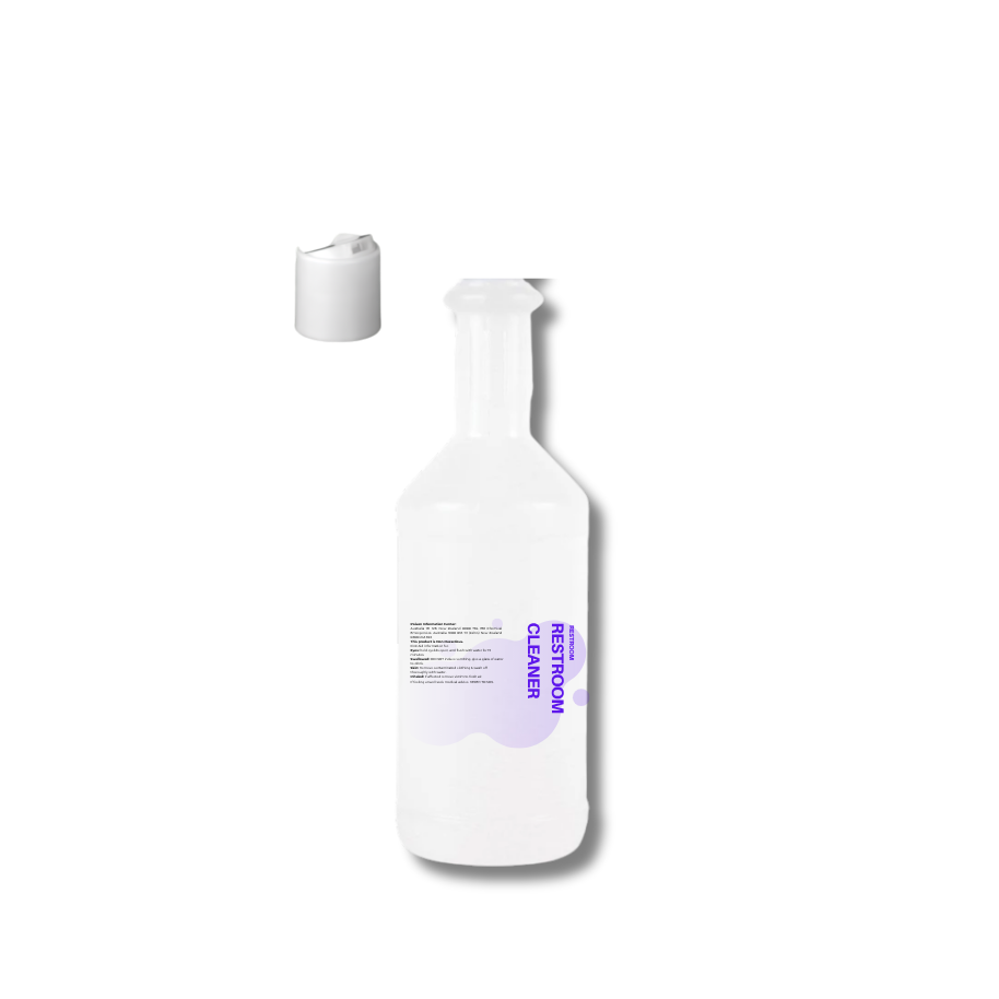 750ML LABELED WASHROOM CLEANER  BOTTLE WITH FLIP TOP