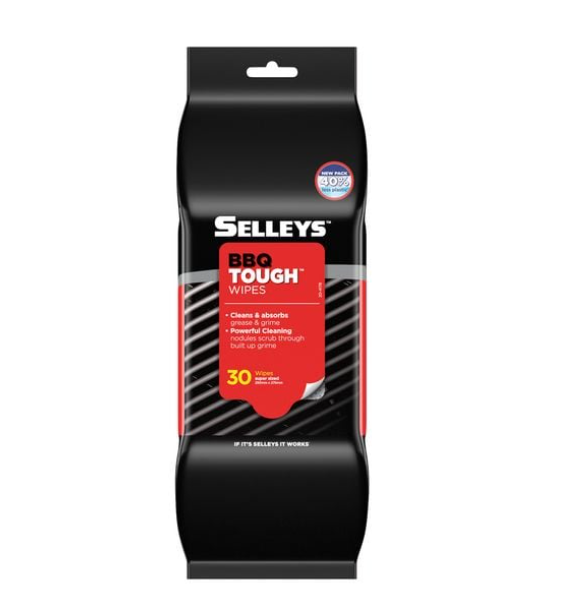 SELLEYS BBQ TOUGH WIPES - 30 PACK