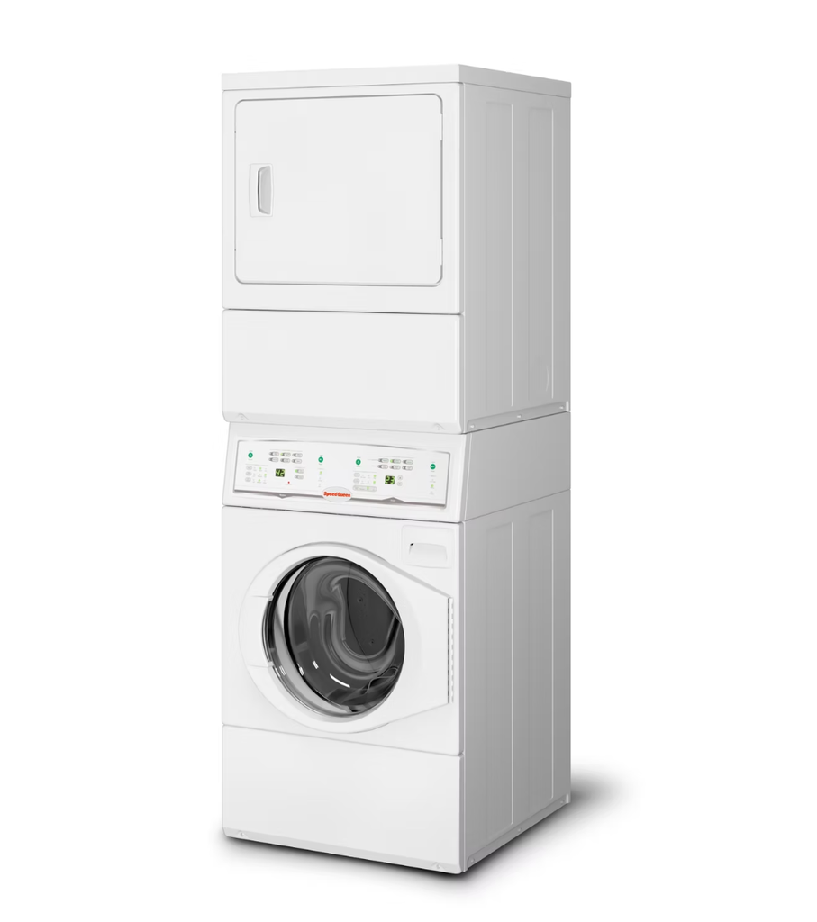 10 KG FRONT LOAD WASHER AND STACKED 9 KG ELECTRIC DRYER