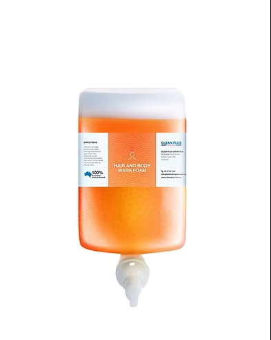 [95915] CLEAN PLUS - HAIR AND BODY WASH FOAM 1L