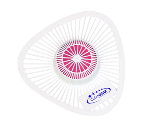 [URCG-CHERRY-12] CLEANSTAR URINAL BLOCK AND CAGE - CHERRY FRAGRANCE - 12-PACK