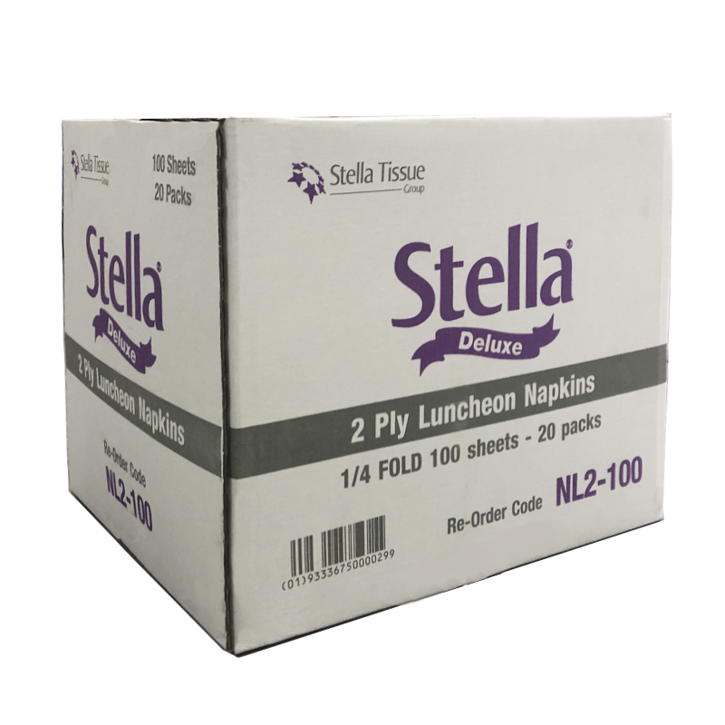 STELLA DELUXE 2PLY 2000SHT EMBOSSED LUNCH NAPKIN - 20 PACKS/CTN