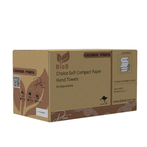 (INDIGENOUS OWNED) BIOD - CHOICE SOFT COMPACT PAPER HAND TOWEL