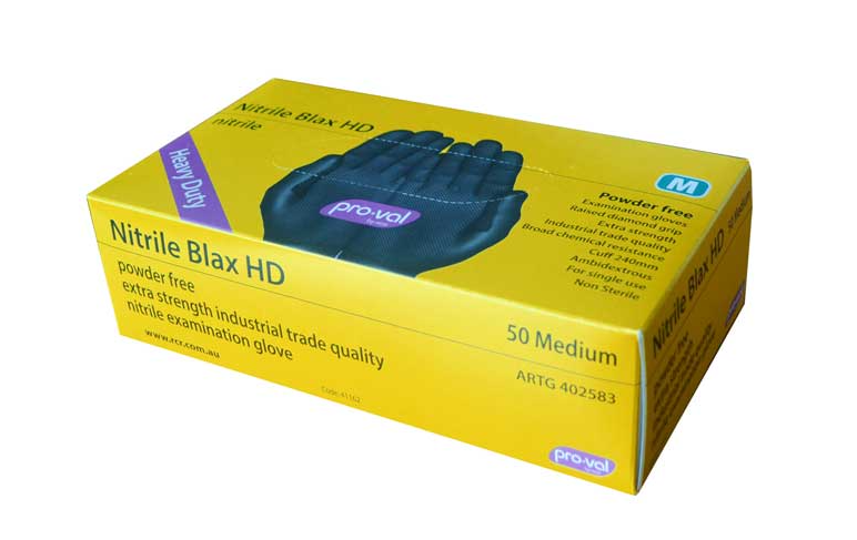 POWDER FREE NITRILE BLAX HD GLOVES