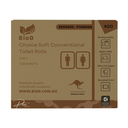 (INDIGENOUS OWNED)BIOD-CHOICE SOFT CONVENTIONAL TOILET ROLLS 2PLY 400SHEET X 48 10CMX10CM