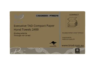 (INDIGENOUS OWNED) BIOD - EXECUTIVE TAD COMPACT PAPER HAND TOWEL