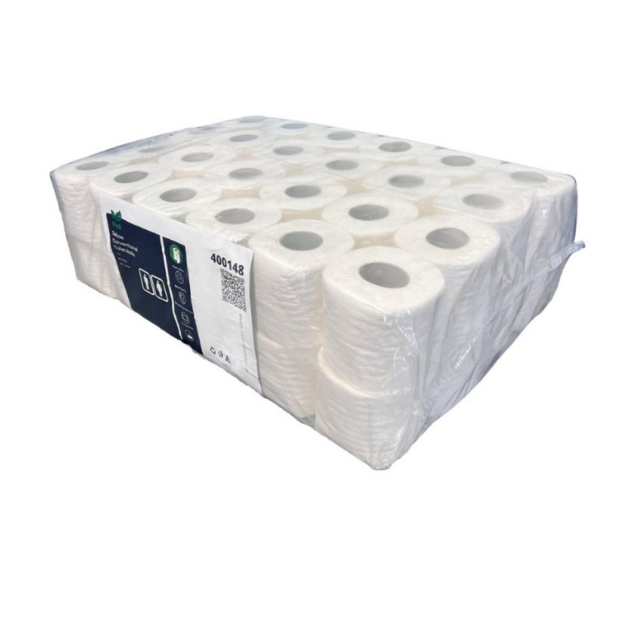 BIOD DELUXE CONVENTIONAL 2PLY 400SHT TOILET TISSUE - 48 ROLLS/CTN - AUSTRALIAN