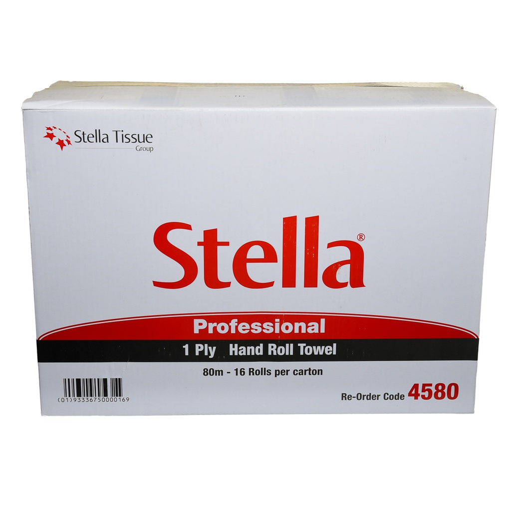 STELLA PROFESSIONAL 1PLY 80M ROLL TOWEL (NON) - 16 ROLLS/CTN