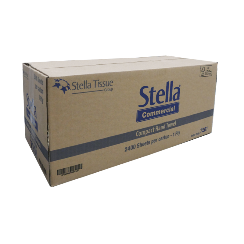 STELLA COMMERICAL 1PLY 2400SHT  COMPACT - 20 PACKS/CTN
