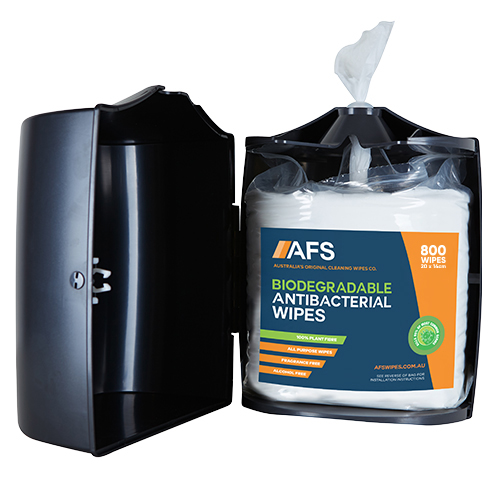 AFS BIODEGRADABLE ANTIBACTERIAL CLEANING WIPES 800/ROLL