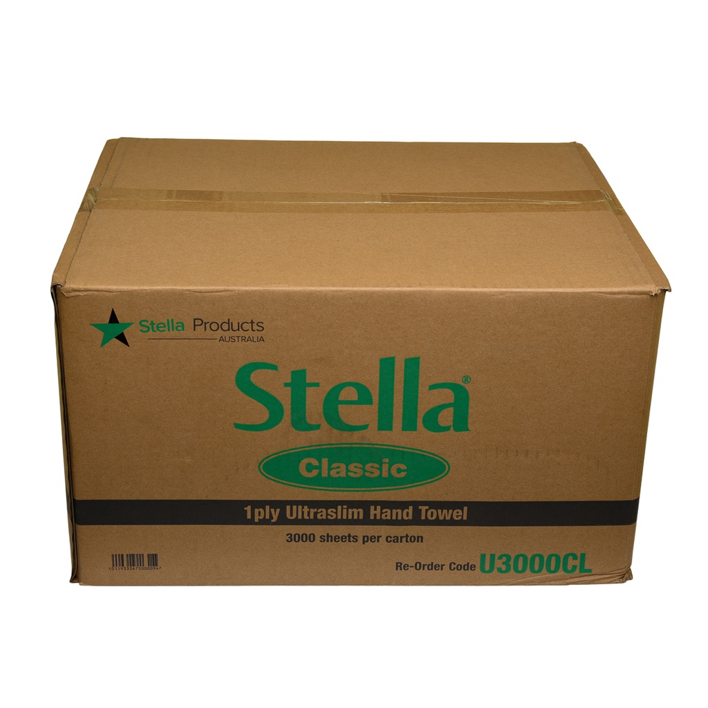 STELLA CLASSIC 1PLY 3000SHT RECYCLED ULTRAFOLD - 24 PACKS/CTN
