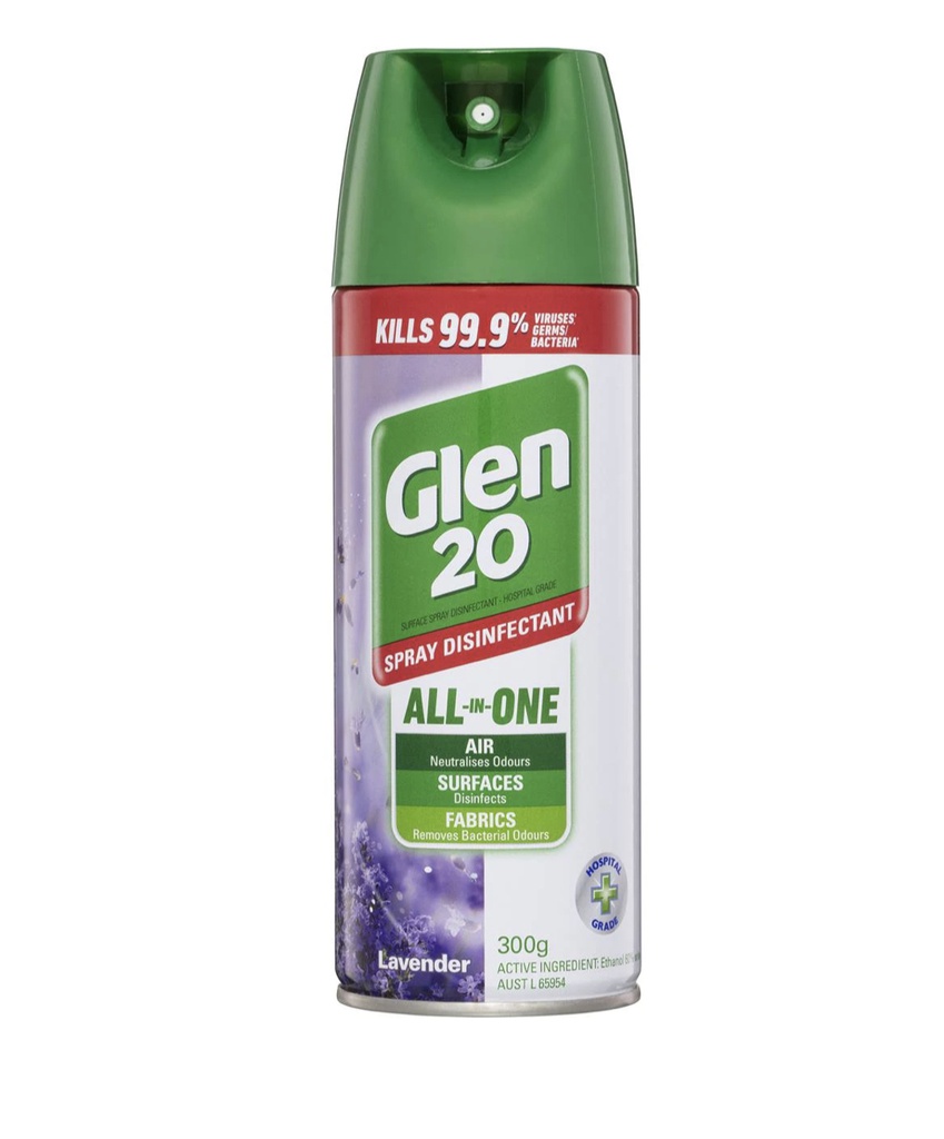 GLEN 20 LAVENDER AIR FRESHENER SPRAY 300G