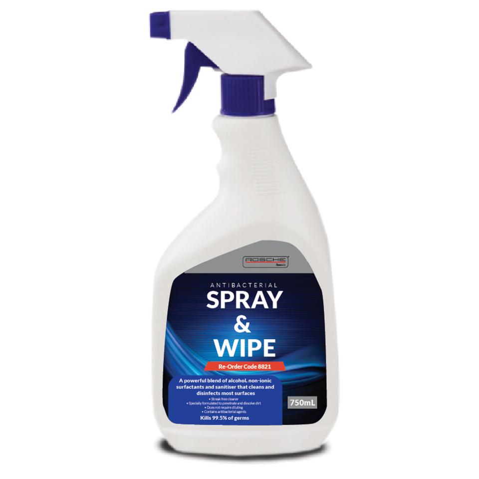 ROSCHE ANTIBACTERIAL SPRAY &amp; WIPE 750ML