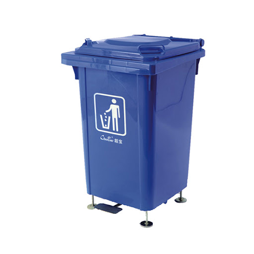 60LT SQUARE DUSTBIN- WITH PEDAL