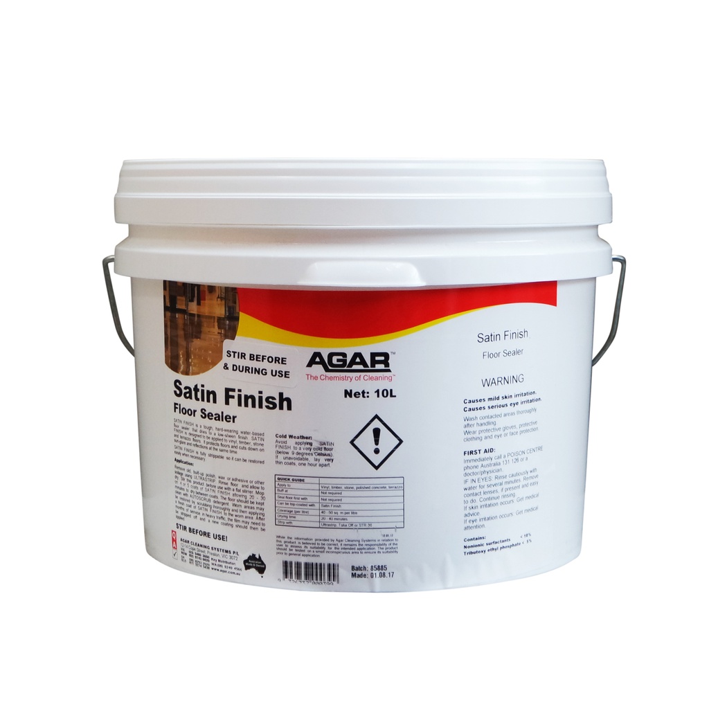 AGAR - SATIN FINISH FLOOR SEALER 10L