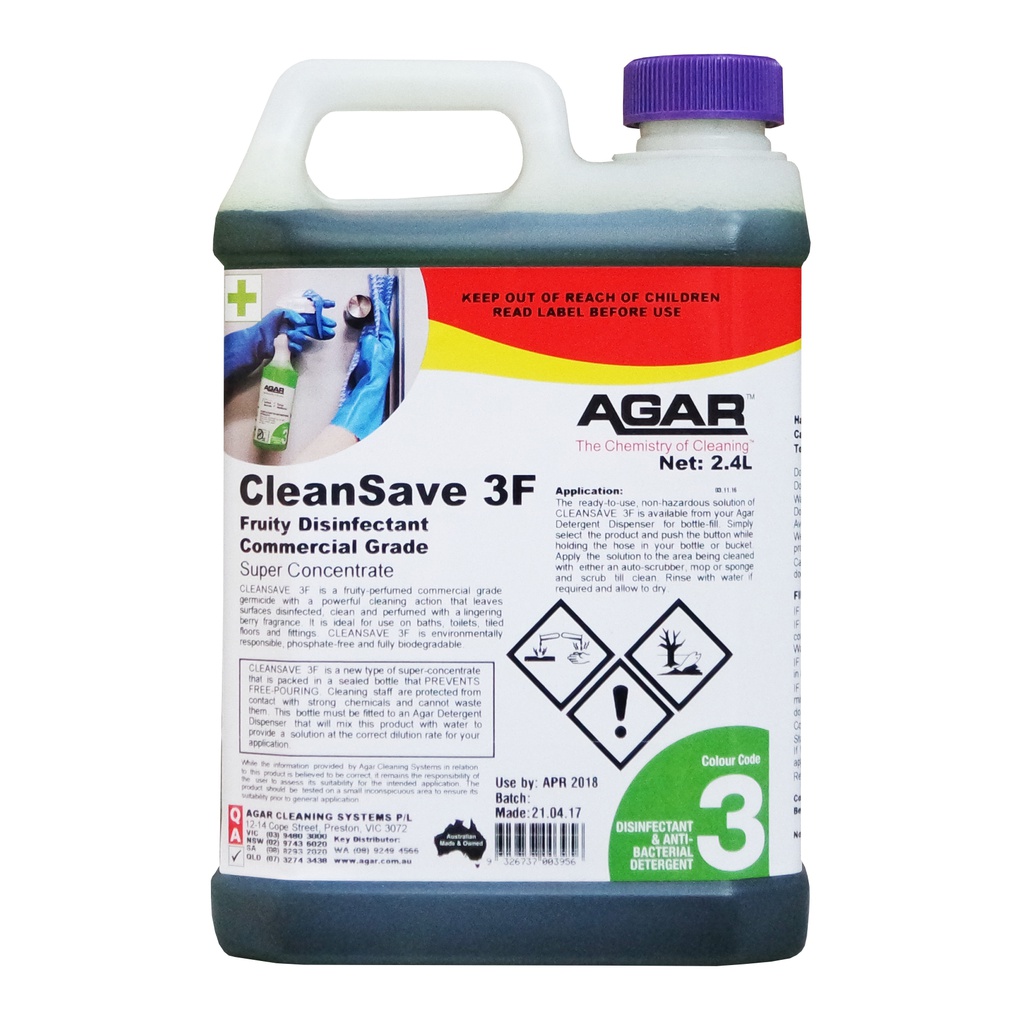 AGAR - CLEANSAVE 3F  2.4L