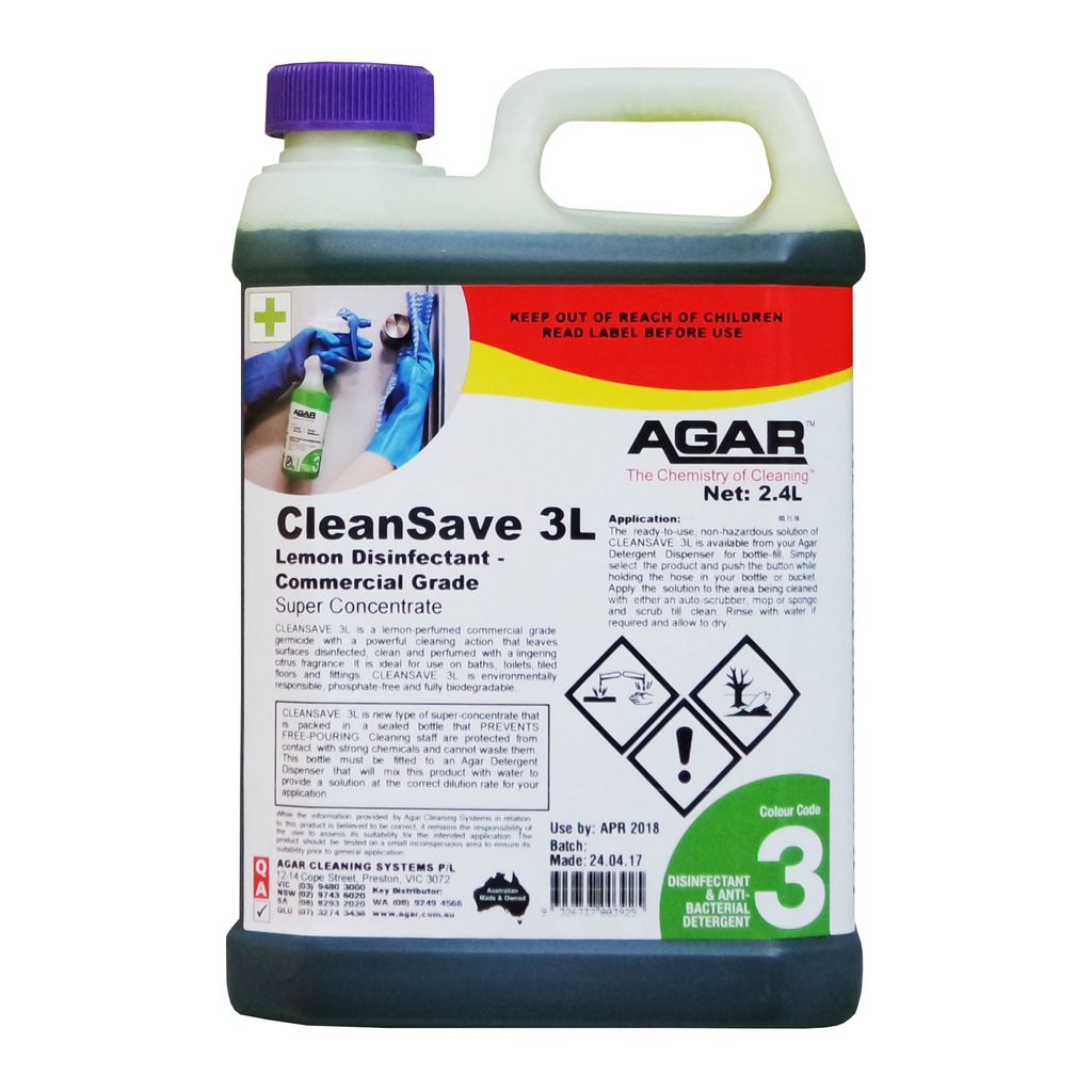 AGAR - CLEANSAVE 3L  2.4L