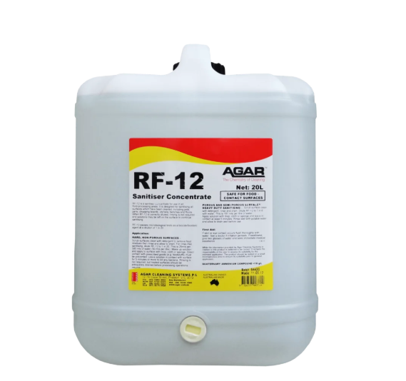 AGAR - RF-12 SANITISER CONCENTRATE 20L