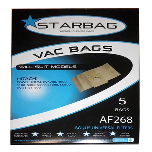 CLEANSTAR - VACBAG 5PK SANYO,HITACHI(VS73)