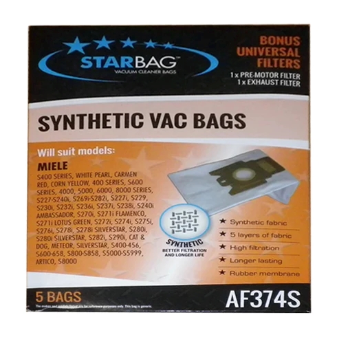 CLEANSTAR - VACBAG 5PK SYNTHETIC MIELES400