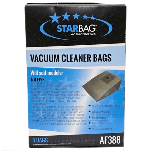 CLEANSTAR - VACBAG 5PK NULFISK 200,(VS123)