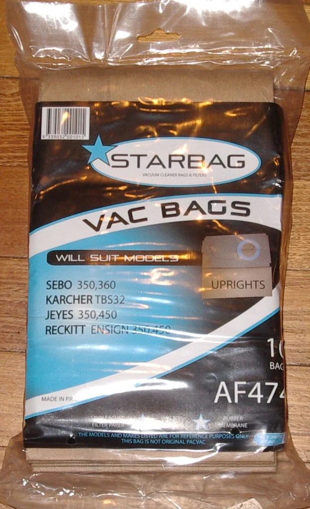 CLEANSTAR - VACBAG 10PK UPRIGHTS (VS47)