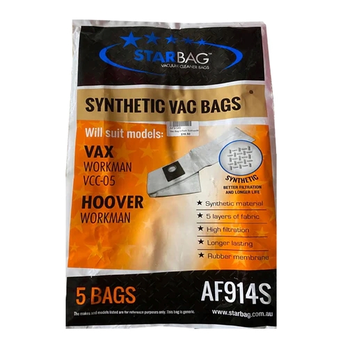 CLEANSTAR - VAC BAG 5PCK SUIT  VAX WORK MAN