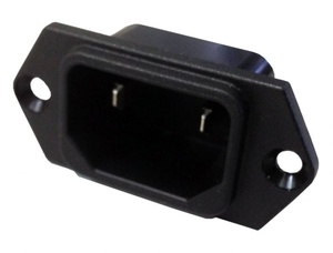 [IEC-20203] ICLEANSTAR - MALE 2 PIN IEC POWER SOCKET FOR BACKPACK VACUUMS