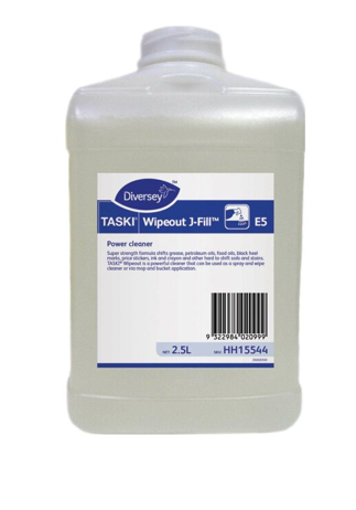 DIVERSEY E5 J-FILL WIPEOUT POWER CLEANER x 2.5L