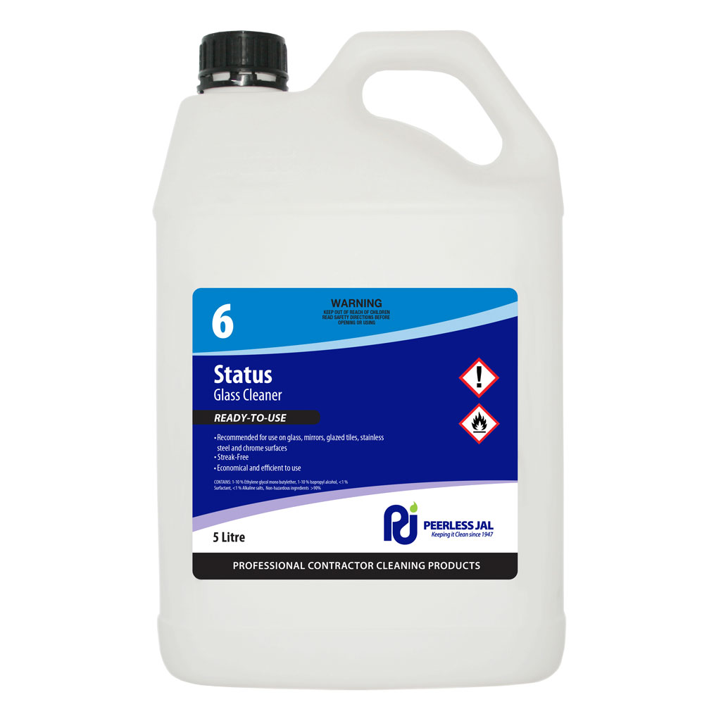 PEERLESS STATUS NON SMEAR GLASS CLEANER 5L