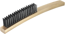 OATES-B-14005 MEDIUM STIFF WIRE BRUSH 4 ROW