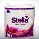 STELLA DELUXE 2PLY 250SHT TOILET TISSUE - 4PK X 12