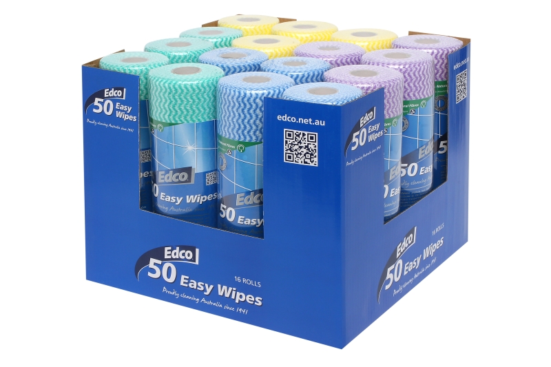EDCO EASY WIPES ROLL 50 SHEETS