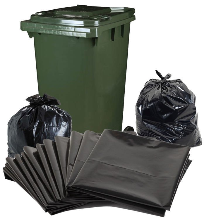 240L BLACK BIN LINER HEAVY DUTY 25/PK (100) 1450L X 1140W - 4 PACKS/CTN