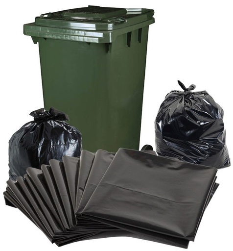 240L BLACK BIN LINER HEAVY DUTY 25/PK (100) 1450L X 1140W - 4 PACKS/CTN