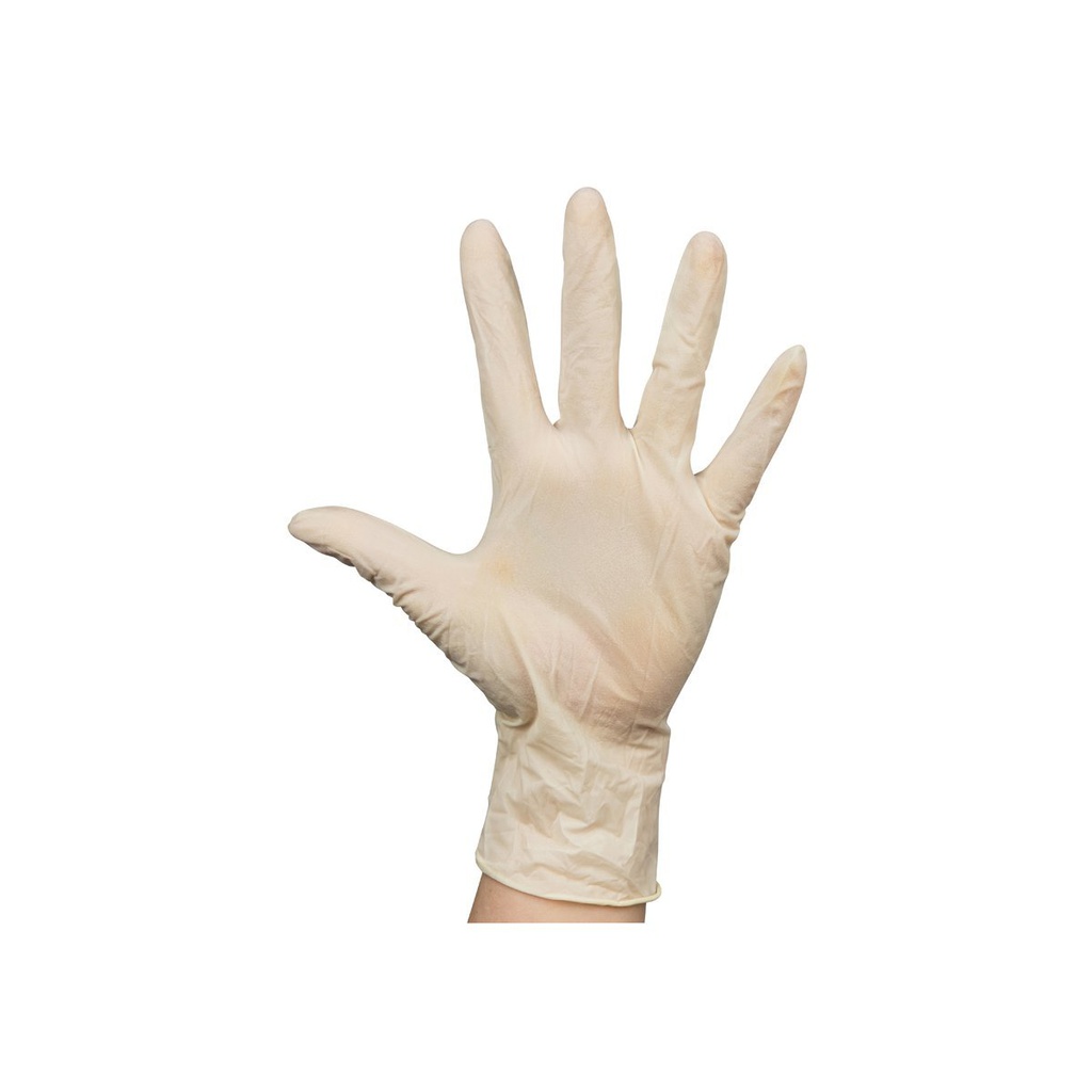 DISPOSABLE GLOVES LATEX WHITE 100 GLOVES