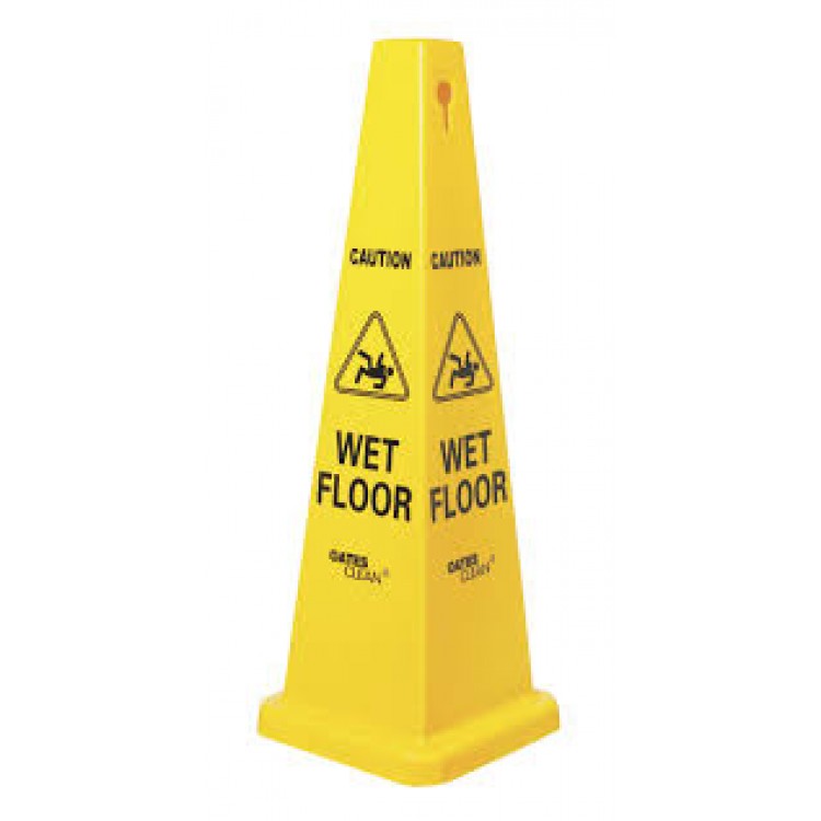 WET FLOOR SIGN - RECTANGULAR CONE (TALL)