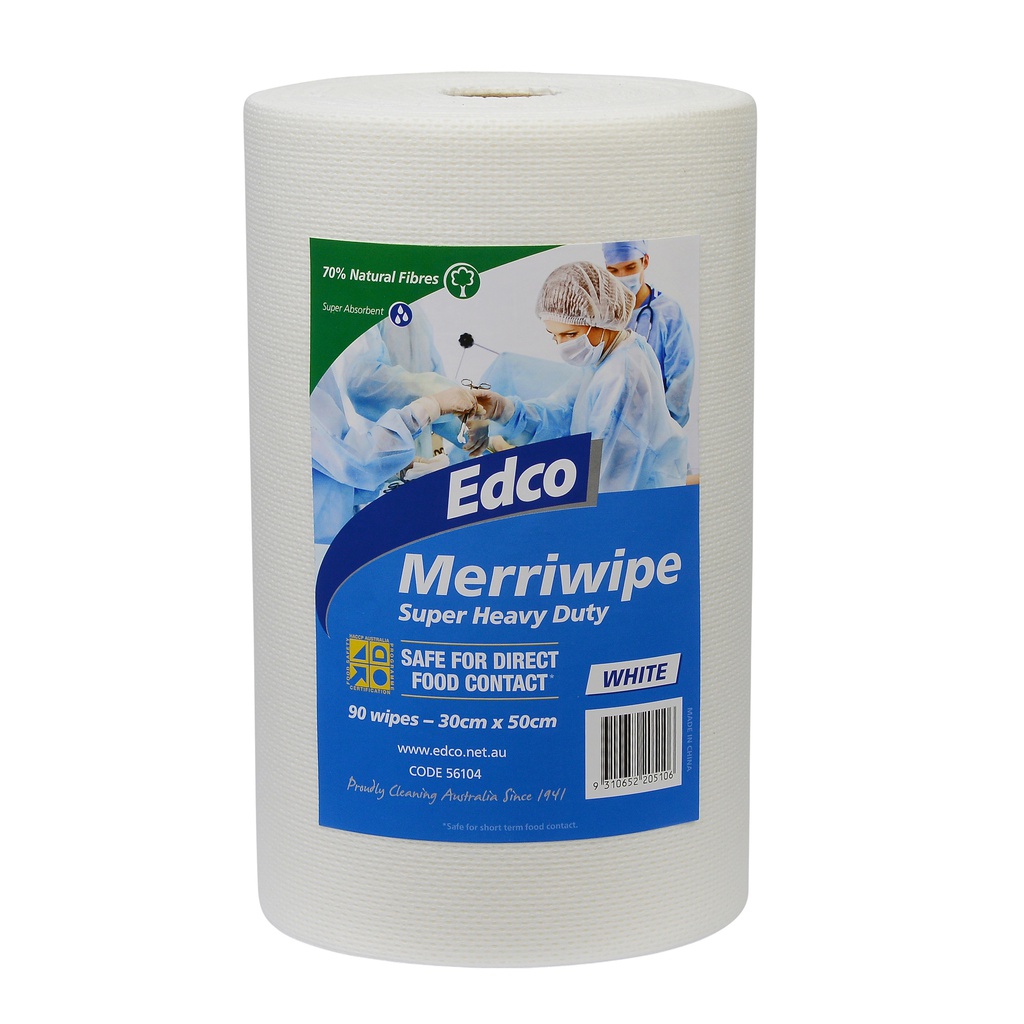 EDCO MERRIWIPE SUPER HEAVY DUTY WIPES ROLLS