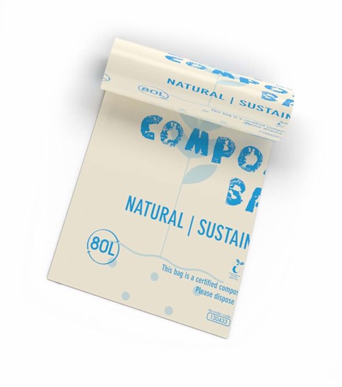 ENVIROPLUS 80L COMPOSTABLE BIN LINER 100/CTN