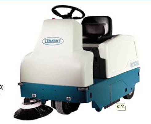 TENNANT 6100 BATTERY SWEEPER