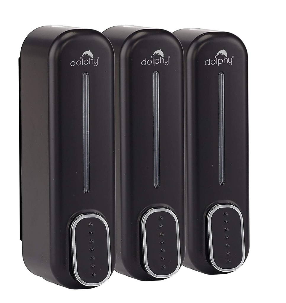 DOLPHY SOAP DISPENSER 350ML – SET OF 3 IN BLACK