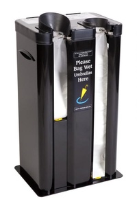 [OP2-BK] WET UMBRELLA BAGGING MACHINE POWDER COATED - BLACK &amp; CHARCOAL (BLACK)