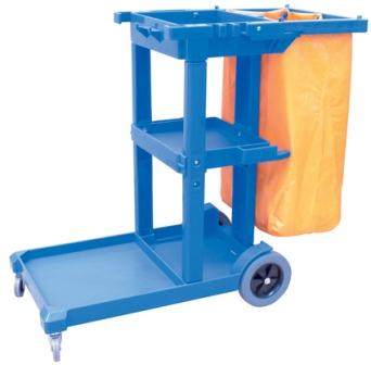 CLEANMAX™ BLUE JANITORS CART WITH BAG (89/6102)