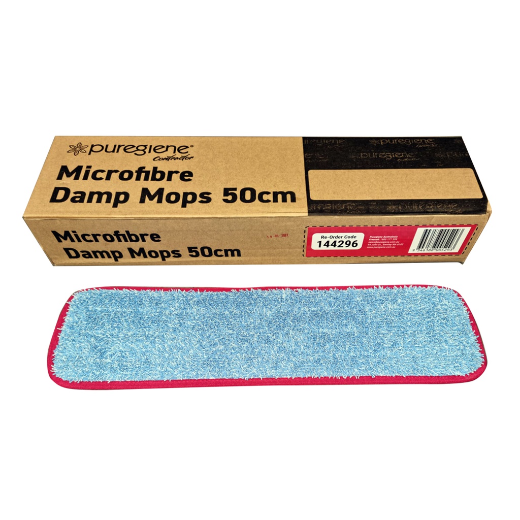 PUREGIENE MICROFIBRE DAMP MOP RED 50CM