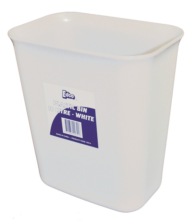 EDCO PLASTIC BIN-WHITE