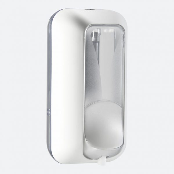 550ML WHITE / TRANSPARENT REFILLABLE LIQUID FOAM SOAP DISPENSER