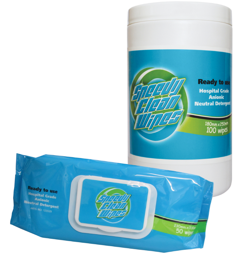 Whiteley- Speedy Clean 50 Wipes (12X50 Flat Pack)