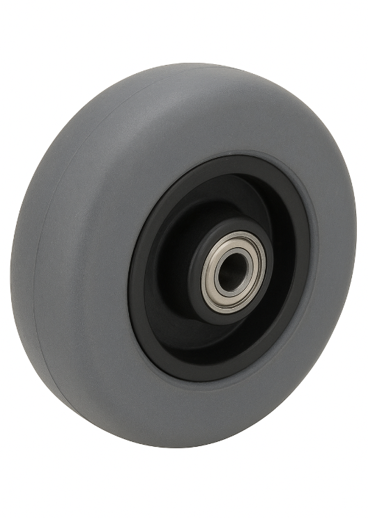 POLIVAC - FOAM FILLED GREY RUBBER TYRE